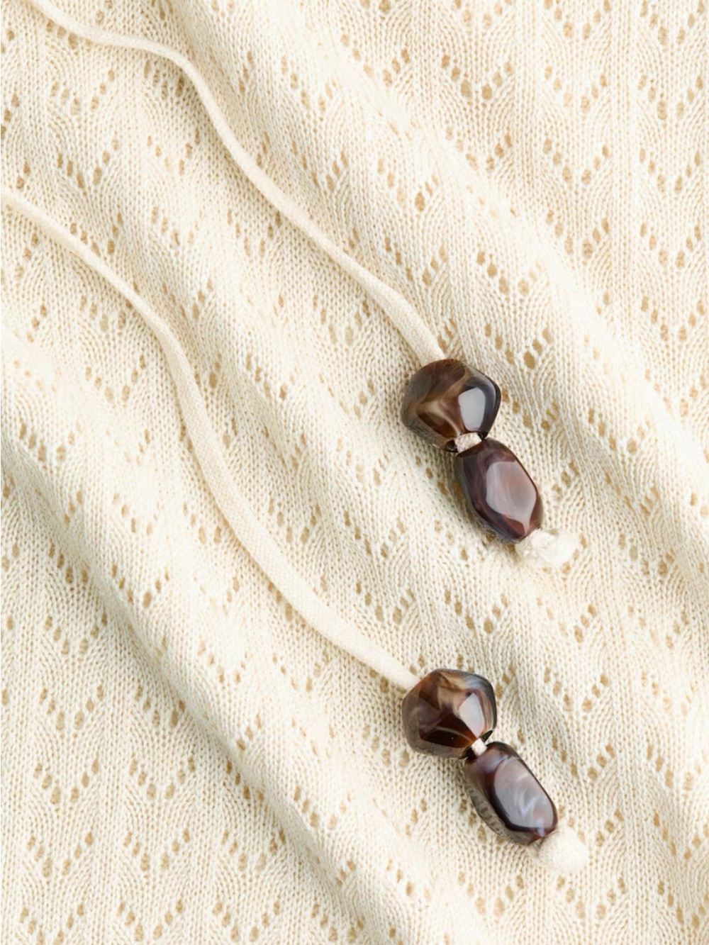 H&M Cream Knit Tie-Front Tank Top - Picture 6 of 11